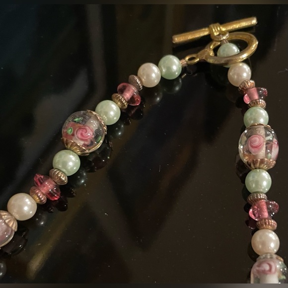 3 for $30 Artisan Beaded Cluster Necklace with Toggle Clasp - Picture 8 of 10